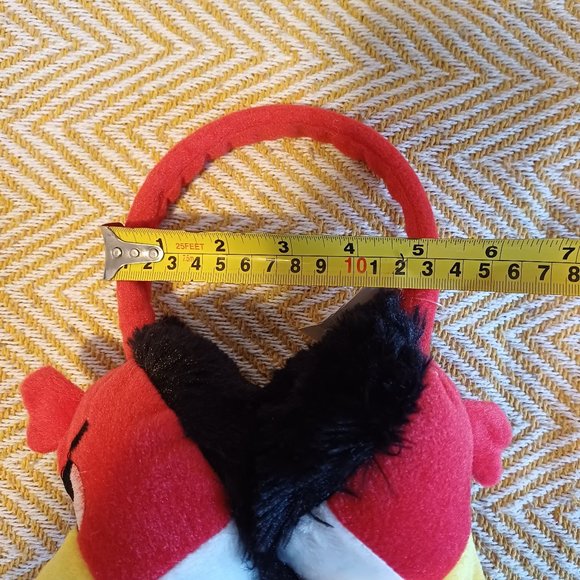 Kids Angry Birds Red Bird Plush Slippers 4/5 & Angry Birds Plush Earmuffs - Picture 7 of 8